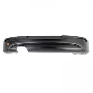 Rear Bumper suitable for VW Golf V (5) 03-08 R32 Look with Left Exhausts Glossy Black from ABS Plastic 1pc-image-6313585