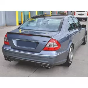 Trunk Spoiler suitable for Mercedes-Benz E-Class W211 03-09 A Design look Lipspoiler from ABS Plastic Glossy Black