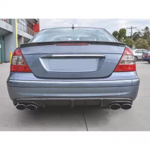 Trunk Spoiler suitable for Mercedes-Benz E-Class W211 03-09 A Design look Lipspoiler from ABS Plastic Glossy Black