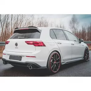 Roof Spoiler Add On suitable for VW Golf VIII (8) 20+ GTI & R-Line Bumper Glossy Black V.2 From ABS Plastic 1pc-image-6313671