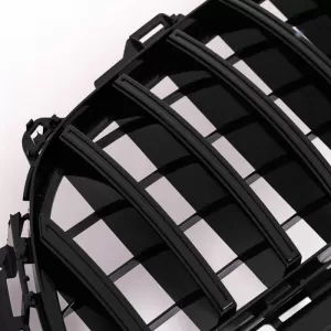 Front Grille suitable for Mercedes-Benz E-Class W213 16-19 GT A Design Panamericana Look Black 1pc-image-6313823