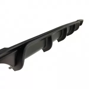 Rear Bumper Diffuser suitable for BMW 3 F30/F31 11-19 M-Packet Matte Black with 2 Left & Right Double Exhaust Outlets from ABS Plastic 1pc-image-6313843