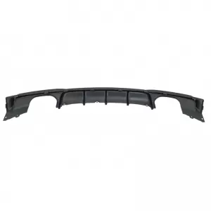 Rear Bumper Diffuser suitable for BMW 3 F30/F31 11-19 M-Packet Matte Black with 2 Left & Right Double Exhaust Outlets from ABS Plastic 1pc-image-6313844