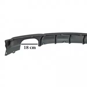Rear Bumper Diffuser suitable for BMW 3 F30/F31 11-19 M-Packet Matte Black with 2 Left & Right Double Exhaust Outlets from ABS Plastic 1pc-image-6313845