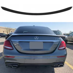 Trunk Spoiler suitable for Mercedes-Benz E-Class W213 16+ Plastic Matte Black-image-6313861