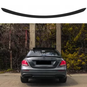 Trunk Spoiler suitable for Mercedes-Benz E-Class W213 16+ Plastic Matte Black-image-6313862
