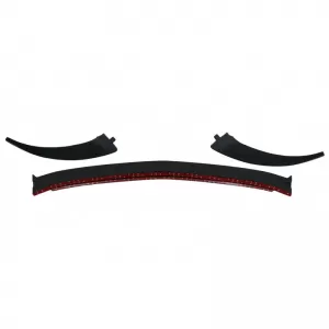Front Spoiler suitable for Mercedes-Benz E-Class W213 S213 C238 A238 Facelift (2020-Up) A Design Line Glossy Black 3 Pieces-image-6313873