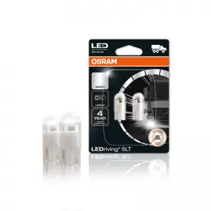 Led Bulbs T10 W5W 24Volt 1Watt White 6000k Osram 2845DWP-02B 2pcs-image-6313884