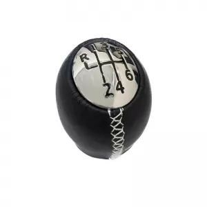 Shift Knob suitable for Renault Clio 05-14 / Megane 02-16 / Scenic 03-15 / Trafic 01-15 / Dacia Duster 10-17 with 6 Speed Chrome Black GK3221