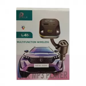 FM Transmitter suitable for Bluetooth, Charger with 2 USB, LCD Monitor PL-658 Black 1 Piece-image-6313961