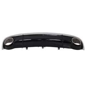 Rear Bumper Diffuser suitable for Audi A7 4G 10-14 RS7 Look Standard Bumper with Exhaust Tips from ABS Plastic-image-6314120