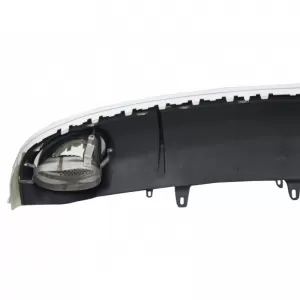 Rear Bumper Diffuser suitable for Audi A7 4G 10-14 RS7 Look Standard Bumper with Exhaust Tips from ABS Plastic-image-6314125
