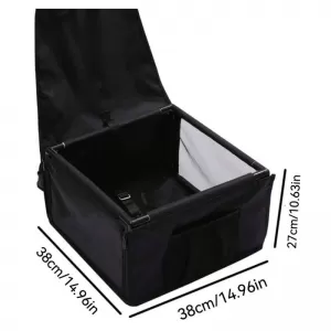 Pet Car Protective Carrier Bag Black Color Suitable for Pets 38.5 x 38.5 x 27cm 1 Piece-image-6314303