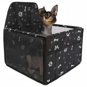 Pet Car Protective Carrier Bag Black Color Suitable for Pets 38.5 x 38.5 x 27cm 1 Piece-image-6314308
