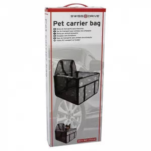 Pet Car Protective Carrier Bag Grey Color Suitable for Pets 38.5 x 38.5 x 27cm 1 Piece-image-6314316