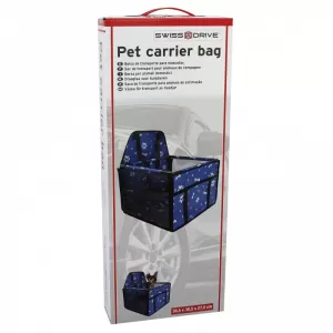 Pet Car Protective Carrier Bag Blue Color suitable for Pets 38.5 x 38.5 x 27cm 1 Piece-image-6314339