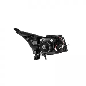 Headlights Set Suitable for Chevrolet Cruze 09-14 Tube DRL & Led Signal H7/H1 Black Manual Carner-image-6314470