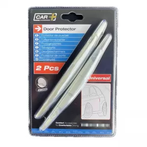 Door Guards suitable for Car+ 17cm x 1.5cm Transparent 2 Pcs-image-6314510