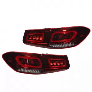 Taillights Set suitable for Mercedes-Benz GLC C253/X253 Pre-Face To Facelift Look Full Led Bar Red/Crystal Carner-image-6314650
