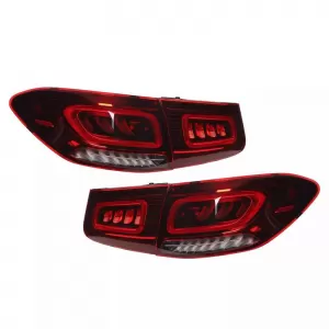 Taillights Set suitable for Mercedes-Benz GLC C253/X253 Pre-Face To Facelift Look Full Led Bar Red/Crystal Carner-image-6314651