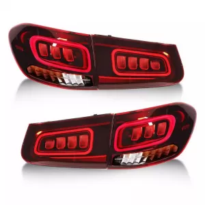 Taillights Set suitable for Mercedes-Benz GLC C253/X253 Pre-Face To Facelift Look Full Led Bar Red/Crystal Carner-image-6314653