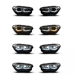 Headlights Set Suitable for BMW X3 G01 / G08 18-22 LED Laser Style Black Carner-image-6314680