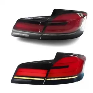 Tailights Set suitable for BMW 5 F10 / F18 11-17 G30 Look Full LED Bar With Center Light Dynamic Carner-image-6314690
