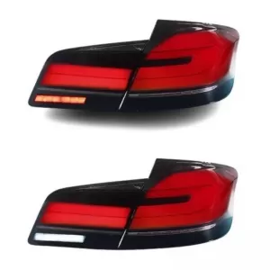 Tailights Set suitable for BMW 5 F10 / F18 11-17 G30 Look Full LED Bar With Center Light Dynamic Carner-image-6314691