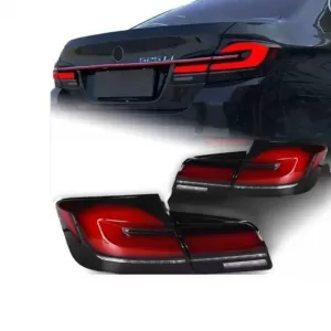 Tailights Set suitable for BMW 5 F10 / F18 11-17 G30 Look Full LED Bar With Center Light Dynamic Carner-image-6314692
