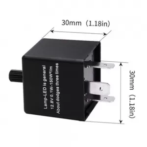 Relay Flasher suitable for LED 12 Volt Adjustable Negative Connection 0.02A-20A CF14KT 1 Pc