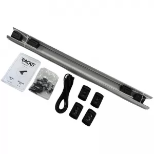Roof Bars Aluminum Aerodynamic Rackit RK009C-135cm Universal Fix-Point Set With Fixing Kit Silver 2 Pieces-image-6314913