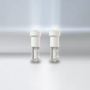 Led Bulbs T5 W2x4.6d 12Volt 0.25watt White 6000k Osram 2723DWP-02B 2pcs