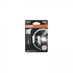 Led Bulbs T5 W2x4.6d 12Volt 0.25watt White 6000k Osram 2723DWP-02B 2pcs