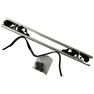 Roof Bars Aluminum Rackit RK004 120cm Universal Railing System Set With Fixing Kit Silver 2 Pieces-image-6315019