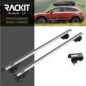 Roof Bars Aluminum Rackit RK004 135cm Universal Railing System Set With Fixing Kit Silver 2 Pieces-image-6315086