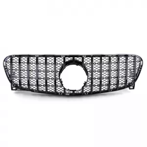 Front Grille suitable for Mercedes-Benz GLA X156 13-16 Panamericana Look Gloss Black 1 Pc-image-6315159
