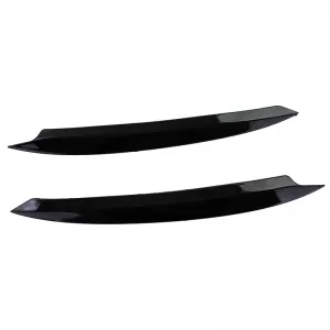 Headlight Covers Eyebrows suitable for VW Golf 7 12-21 Evil Eye Gloss Black 2 Pcs-image-6315183