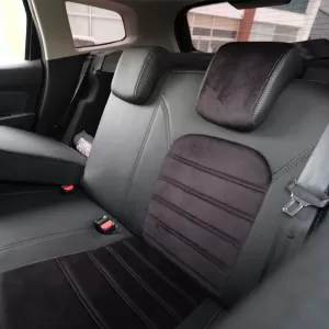 Seat Covers Otom Custom Fit suitable for Dacia Duster 2018-2021 Sued / Rachel / Artificial Leather Front / Rear Set 15 Pieces Black 34015_ONKY_LD-image-6315235