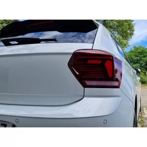 Tailights Set Suitable for VW Polo AW 2018+ LED R-Line Look Red/Crystal-image-6315244
