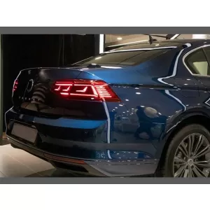 Tailights Set suitable for VW Passat B8 3G (2015-2019) Limousine Sequential Dynamic Turning Lights B8.5 Design Red/Crystal-image-6315259