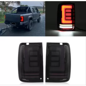 Tailights Set Suitable for VW Amarok 10-21 Full Led Bar Dynamic Signal Black / Smoke Carner-image-6315264