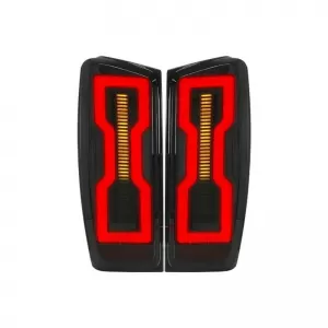 Taillights Set suitable for Isuzu D-Max 2020+ LED Bar Black-image-6315275