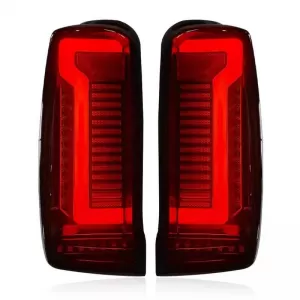 Tailights Set suitable for Mitsubishi L200 2019+ Led Bar Red Smoke-image-6315286