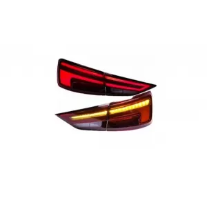Tailights Set suitable for Audi A3 8V 2013-2019 Sedan Led Bar Red/Smoke-image-6315300