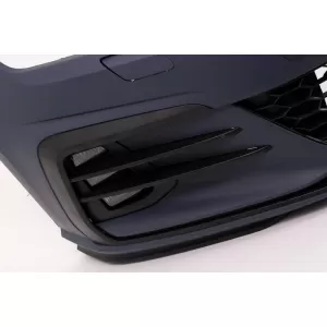 Front Bumper suitable for VW Golf VII (7) 13-17 Upgrade to GTI 7.5 Look 17-19 Set With Grille & Led Fog Lights-image-6315328