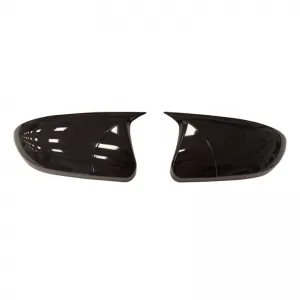 Mirror Covers suitable for Hyundai I20 2014-2020 Without Indicators Glossy Black 2 Pieces-image-6315375