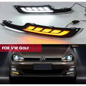 image-25-DRL Set suitable for VW Golf VII (7) 13-17 With Normal Bumper DRL & Dynamic Signal 2 Pieces