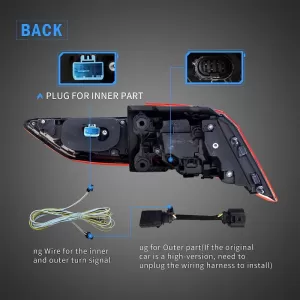 Taillights Set suitable for VW Golf VIII (8) 19+ iQ Light LED Bar Dynamic-image-6315422