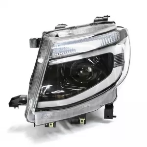 Headlights Set Suitable for Ford Ranger T6 2012-2015 DRL Dynamic Black Full LED With Motor-image-6315440