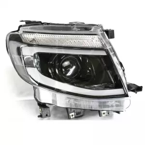 Headlights Set Suitable for Ford Ranger T6 2012-2015 DRL Dynamic Black Full LED With Motor-image-6315441